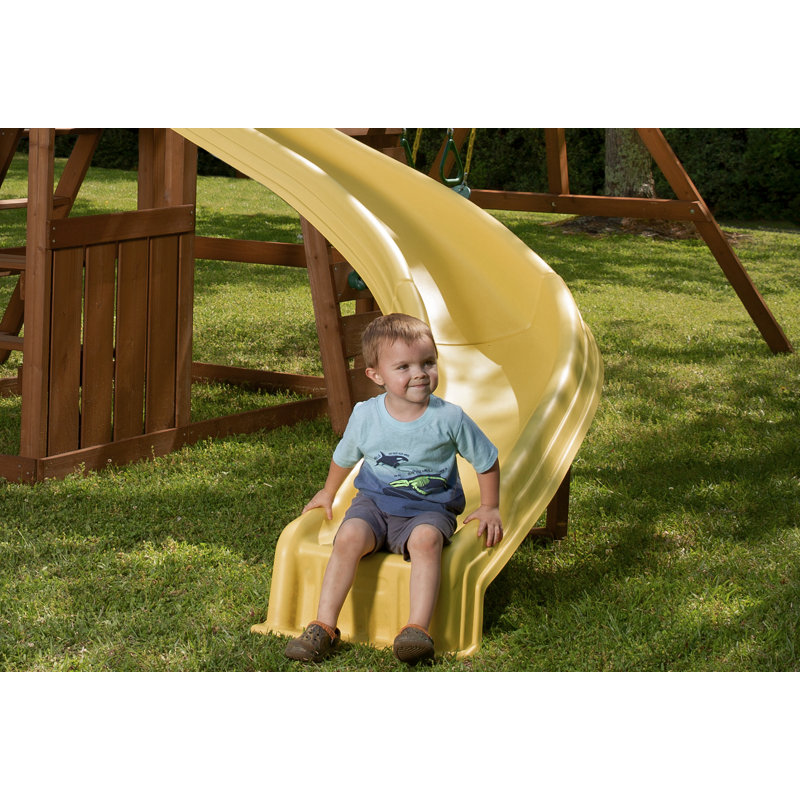 SwingnSlide Side Winder Curved Slide for 5' Deck & Reviews Wayfair